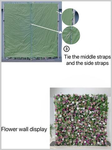 Simulated Pink Yellow Rose Plant Wall Party Wedding Background